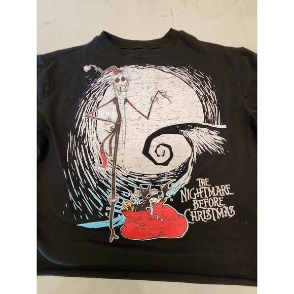 Nightmare Before Christmas Long Sleeve Women's Top SZ XS Cropped - Picture 3 of 5